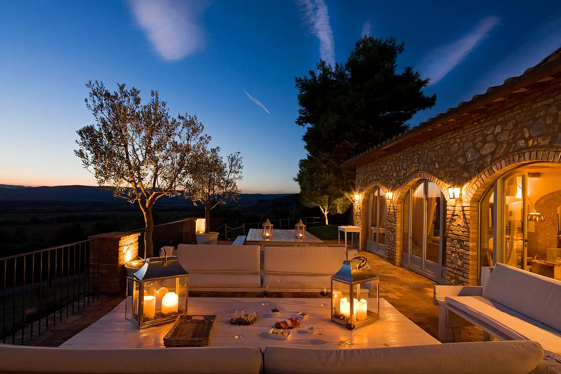 terrace in tuscany at conti di san bonifacio wine resort